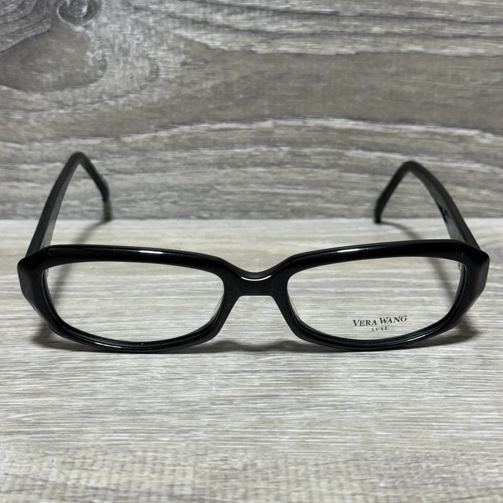 Vera Wang Luxe GABORE II BK Black Eyeglasses Handmade in France 54-17-135 Frames